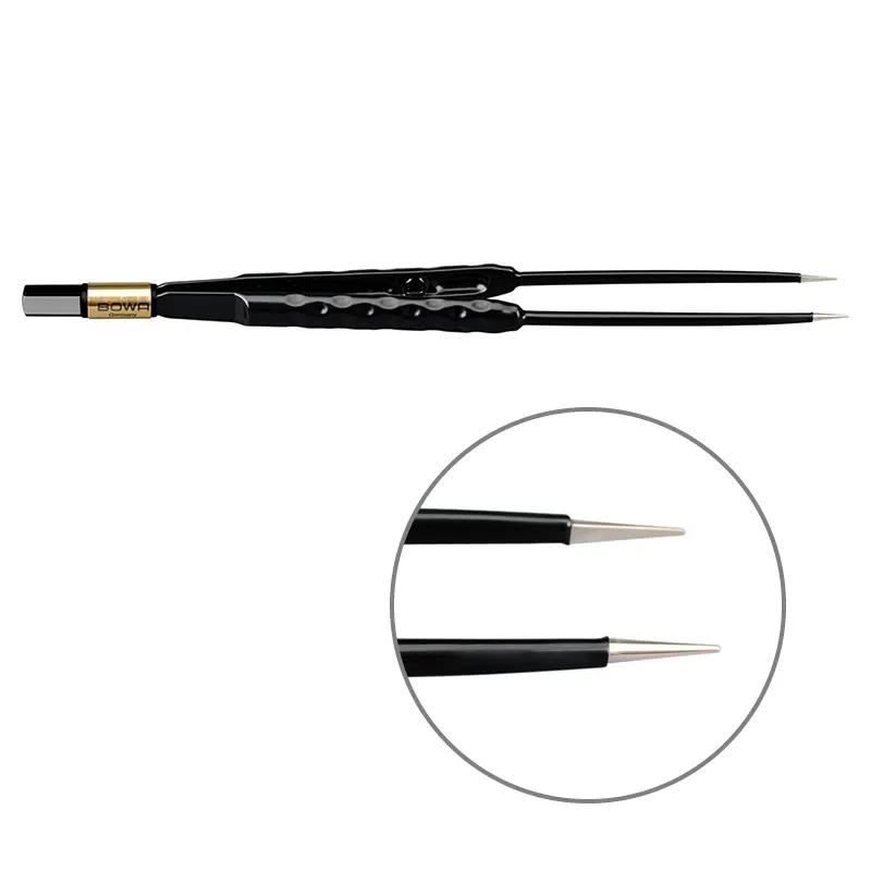 Біполярний пінцет, антипригарний, округла рукоятка, прямий, 200 мм, 0.6 мм. BOWA-electronic GmbH & Co. KG